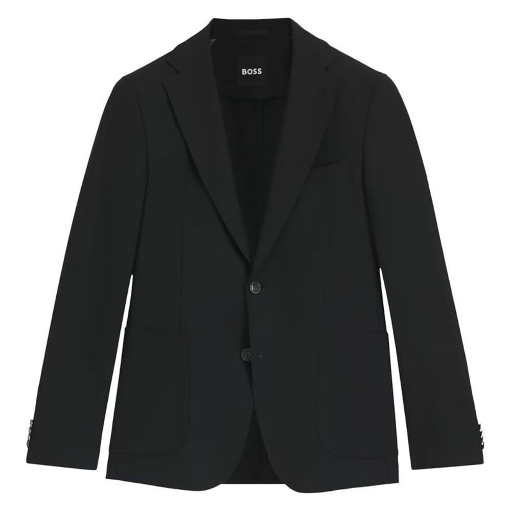 Boss Mens Lapel Collar Regular Blazer / Black